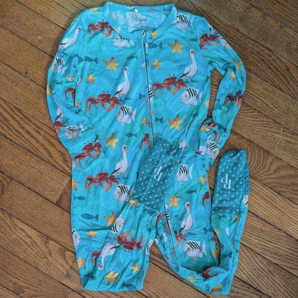 Posh Peanut 2T Disney Little Mermaid Bamboo Pajamas